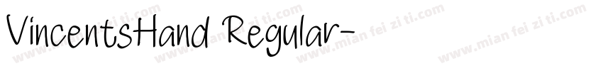 VincentsHand Regular字体转换